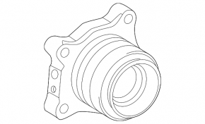 Rear left hub Lexus LX 22-26