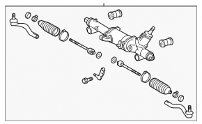 Lexus IS 14-20 AWD steering rack