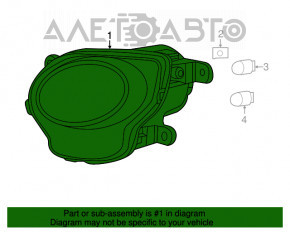 Front left turn signal Fiat 500 12-17