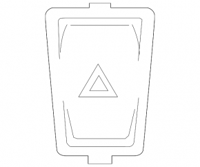 BMW i3 14-21 hazard warning light button