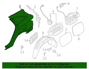 Kia Sorento 21-25 HEV rear right quarter wing
