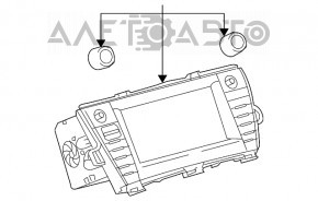 Monitor, display, navigation Toyota Prius 30 10-11 JBL, sensor does not work
