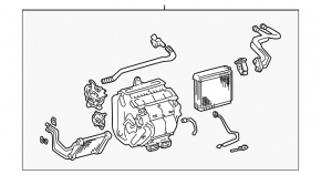 Heater assembly for Toyota Camry v30 2.4