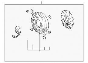 Lexus GX470 03-09 air conditioning fan for rear climate control