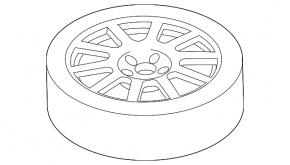 Spare tire space saver Porsche Macan 15- R18 195/75