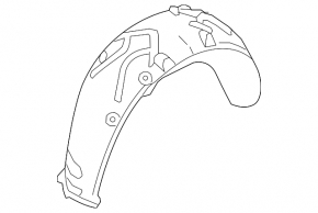 Rear left mudguard Porsche Macan 15-24