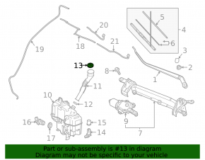 Mazda 3 14-18 Mexico Built Windscreen Washer Cap