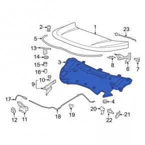 Ford Edge 19-24 Hood Insulation