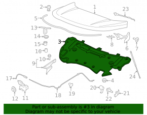 Ford Edge 19-24 Hood Insulation