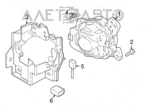 Bracket fog light right Mazda CX-9 16-23