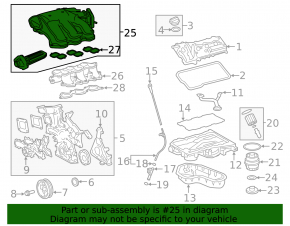 Toyota Highlander 14-16 3.5 intake manifold