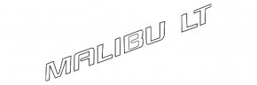 Emblem inscription LT Chevrolet Malibu 13-16