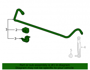Cadillac ATS 13-19 AWD front stabilizer bar