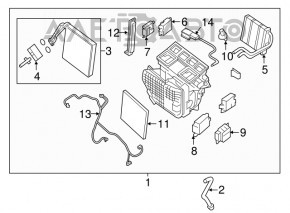 Heater radiator stove Nissan Murano z52 19-