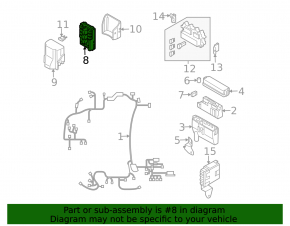 Infiniti FX35 03-08 underhood fuse box