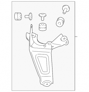 ABS Block Bracket ABS Toyota Sienna 11-20