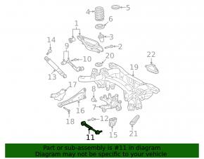 Rear left camber arm Toyota Rav4 06-10