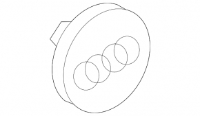 Central cap for Audi A3 8V 15-20 disk type 2