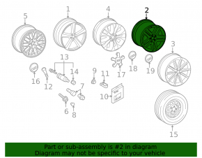 Wheel disk R20 Audi Q7 4L 10-15 9j et60