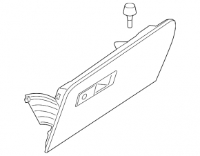 Glove box, glove compartment BMW 5 G30 17-20 blue
