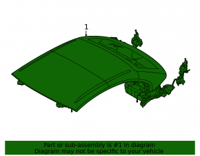 Convertible roof assembly BMW 4 F33 14-20 convertible