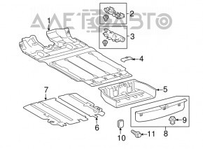 Trunk floor Toyota Sienna 11-20
