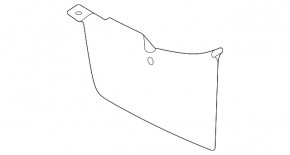 Rear left sill mudguard Nissan Murano 25-26