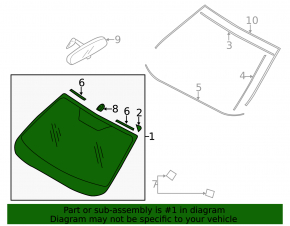 Subaru XV Crosstrek 13-13 Windshield