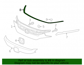 Hood Seal Honda Civic X FC 16-21