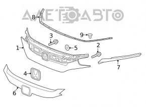 Hood Seal Honda Civic X FC 16-21