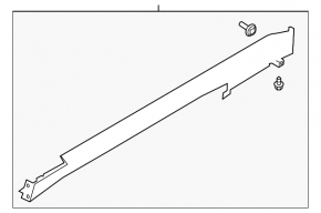 Right threshold Infiniti Q50 14-