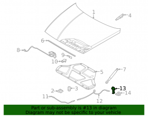 Hyundai Santa Fe 24-26 interior hood release handle