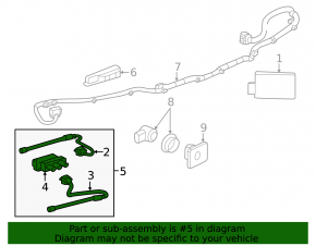 GMC Terrain 18 Foot Trunk Opening Sensor - w/ Bracket
