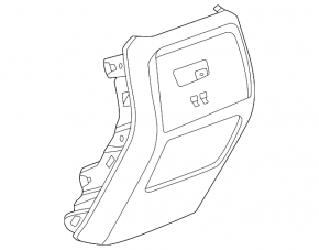 Chevrolet Equinox EV 24-26 rear lower center console trim, black