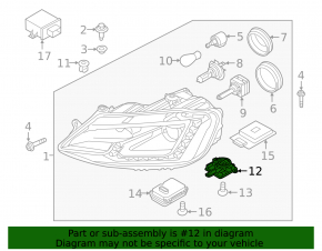 Ignition unit VW CC 13-17 rest xenon
