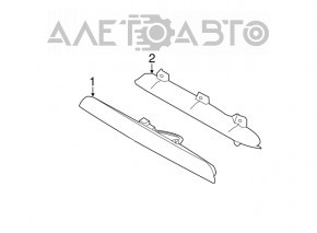 Brake light Kia Sorento 11-15 without spoiler