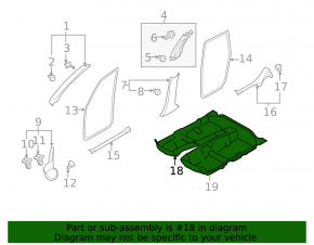Subaru Forester 14-16 SJ black floor covering