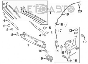 Kia Optima 16- Windscreen Washer Reservoir Cap