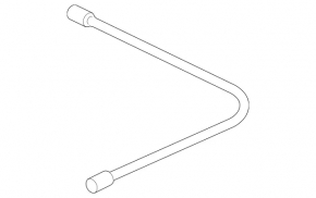 Brake hose rear left Mercedes GLC 16-22