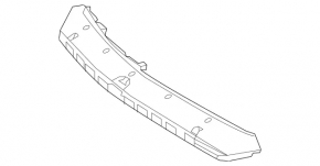 Front bumper mount upper central Mercedes CLA 17-19