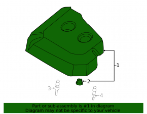 Ford Escape MK3 13-16 2.0T Engine Cover