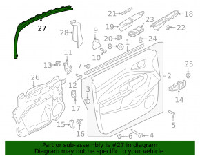 Door frame inner front left Ford C-max MK2 13-18 scratch