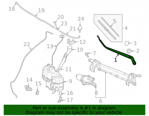 Right wiper arm Mazda 3 19-