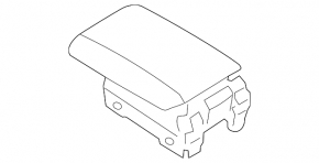 Armrest Ford Ecosport 18-22 black, leather