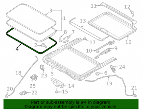 Mazda 6 hatch seal 14-21 black