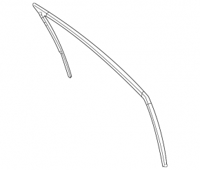 Front left glass seal for Mazda CX-9 16-23
