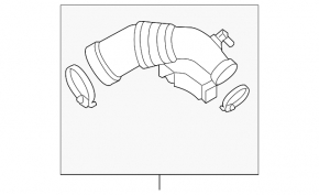 Air duct Audi Q5 8R 13-17 3.0 tfsi to manifold