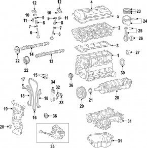 Camshaft Gear Intake 2ZR-FXE Toyota Prius 50 16-22
