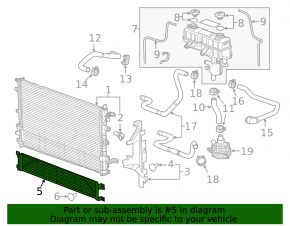 Radiator mesh protective Chevrolet Volt 11-15 type 2