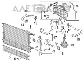 Radiator mesh protective Chevrolet Volt 11-15 type 2